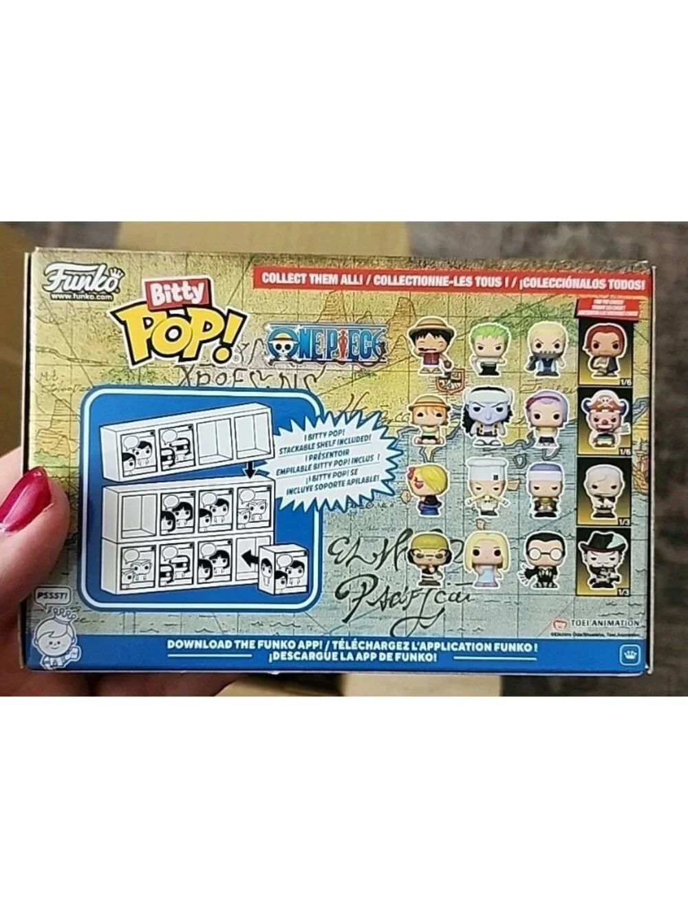 Funko Bitty POP! One Piece Chase Series 4pks - Sanji, Jeff, Krieg, & Shanks - Picture 2 of 2